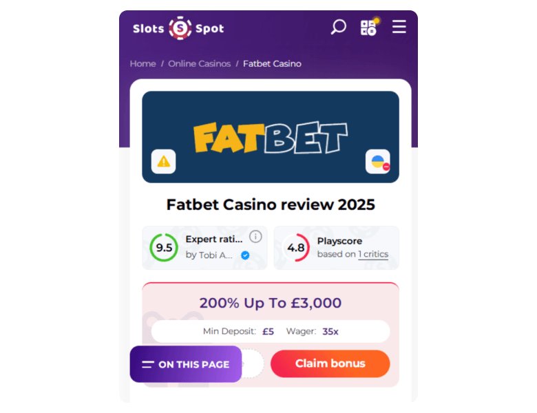 Best fatbet casino login no deposit bonus in United Kingdom